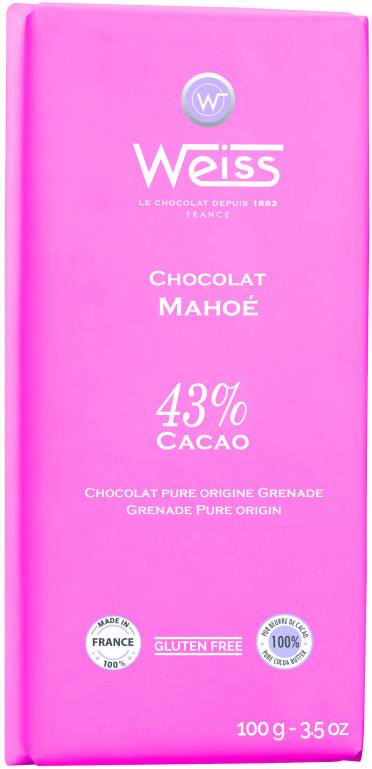 MAHOË 43% - MILK CHOCOLATE Best Before 25.08.2022